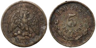 Mexico 1891 5 Centavos