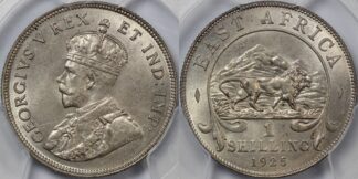 East Africa 1925 Shil MS62 PCGS