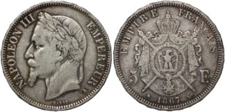 France 1867-A 5 Francs