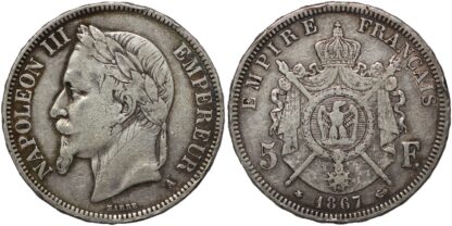 France 1867-A 5 Francs