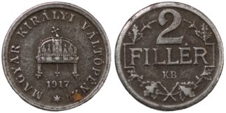 Hungary 1917 2 Filller