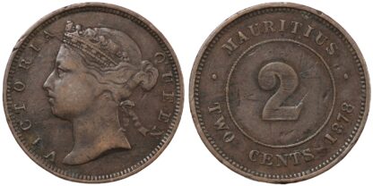 Mauritius 1878 2 Cents