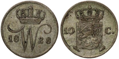 Netherlands 1828 10 Cents