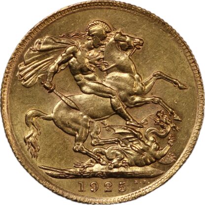 South Africa 1925-SA Full Sovereign George V Pretoria Mint Gold Coin - Image 3