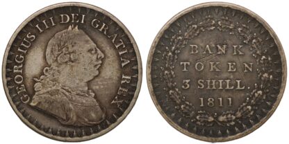 1811 3 Shillings Bank Token