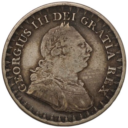 Great Britain 1811 3 Shillings Bank of England Token George III Silver Coin - Image 2
