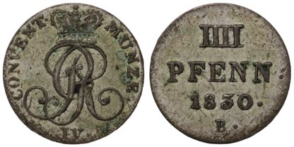 Hannover 1830-B 4 Pfennig