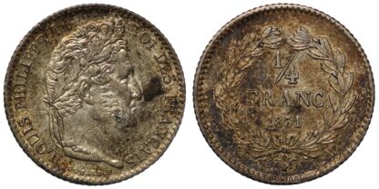 1831-W 1/4 Franc