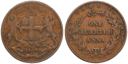 India-British 1858 1/4 Anna