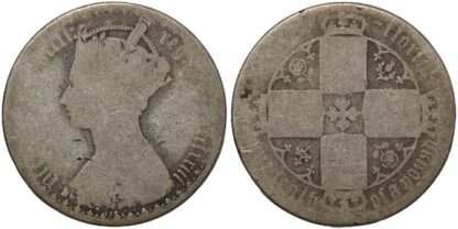 1873 Gothic Florin Die 188