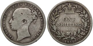 1875 Shilling Die Number 6