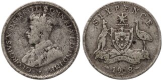 Australia 1918 Sixpence