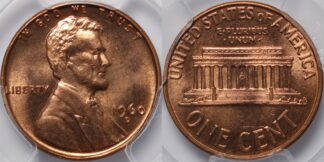 1960-D Lincoln Cent MS66RD PCGS