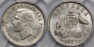 Australia 1951 6d MS63