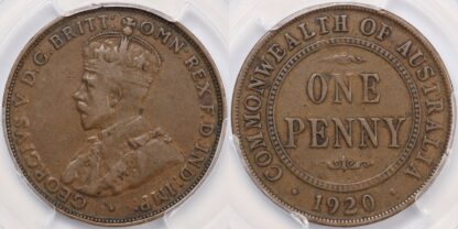 Australia 1920 Penny Dot Above & Below