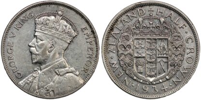 New Zealand 1934 Halfcrown