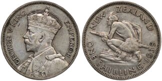 New Zealand 1935 Shilling