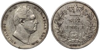 1834 Sixpence