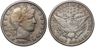 1908-S Barber Half