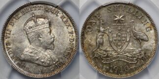 Australia 1910 Shilling MS63