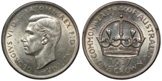 Australia 1937 Crown