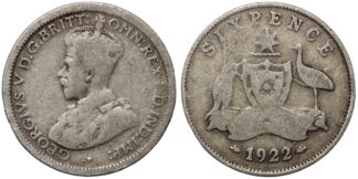 Australia 1922 Sixpence