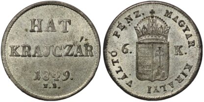 Hungary 1849-N.B. 6 Kreuzer