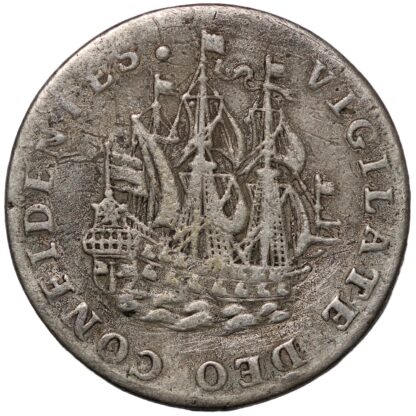 Dutch Republic Netherlands West Friesland 1761 6 Stuivers KM# 102.3 Silver Coin - Image 2