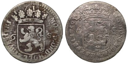 6 Stuivers Holland 1712 & West Friesland 1759