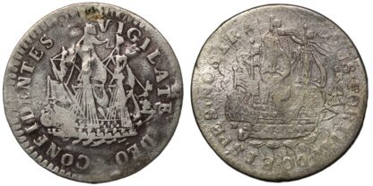 Lot of 2 Netherlands Holland 1712 6 Stuivers & West Friesland 1759 6 Stuivers - Image 2