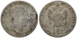 Austria 1/4 Florin 1859-A