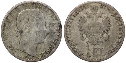 Austria 1/4 Florin 1859-A