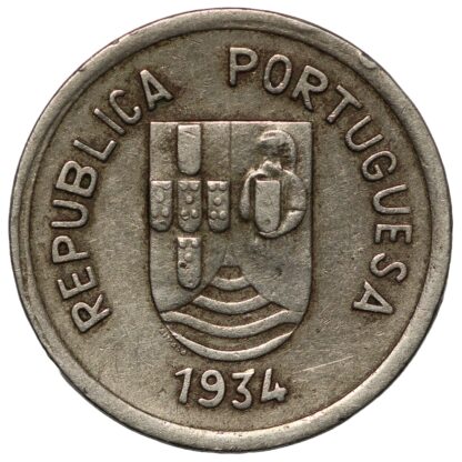 India-Portugese 1934 4 Tangas KM# 21 World Coin Low Mintage Scarce - Image 2