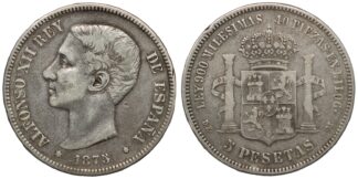 1875 5 Pesetas