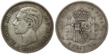 1877 5 Pesetas