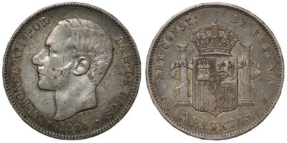 1884 5 Pesetas