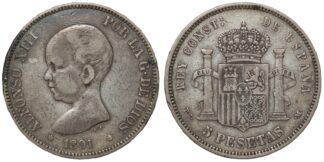 1891 5 Pesetas