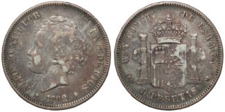 1892 5 Pesetas