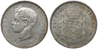 1899 5 Pesetas