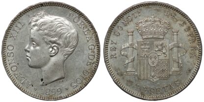 1899 5 Pesetas