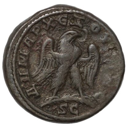 Ancient Roman Provincial Antioch Trajan Decius BI Tetradrachm AD 249-251 Eagle - Image 3