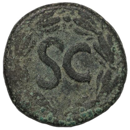 Ancient Roman Provincial Seleucis & Pieria Antioch Vespasian Æ AD69-79 SC Wreath - Image 3