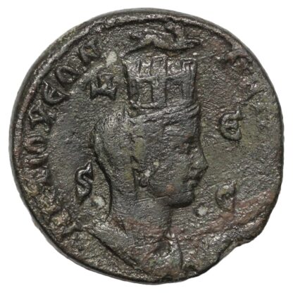 Ancient Roman Provincial Seleucis & Pieria Antioch Philip II Æ AD 244-7 Tyche - Image 3