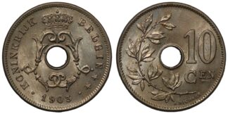 Belgium 1903 10 Centimes