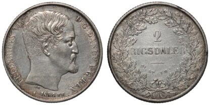 Denmark 1854 2 Rigsdaler