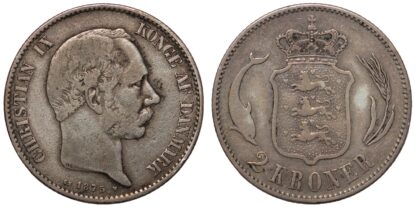 Denmark 1875 2 Kroner