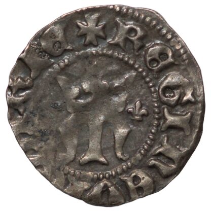 Medieval Hungary Maria nd(1382-1395) AR Denar Silver Coin - Image 2