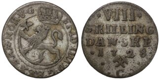 Norway 1728-C 8 Skilling