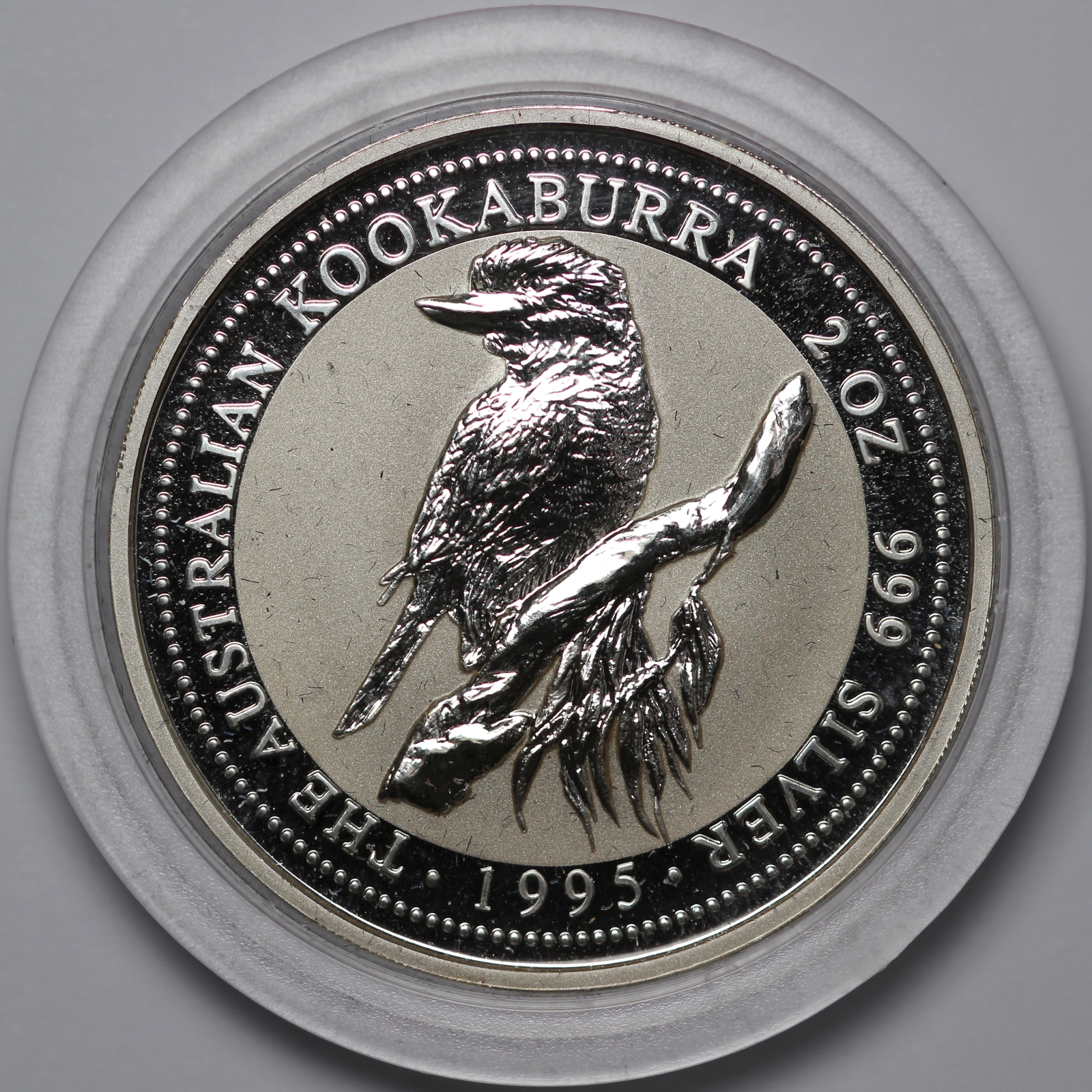 Australian Kookaburra 1995 2oz Silver Specimen Coin & NCSS Perth Fair Ingot Rare - Image 3