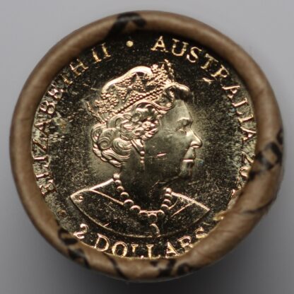 Australia 2022 75th Ann Peacekeeping Coloured $2 Coin Uncirculated RAM Mint Roll - Image 2